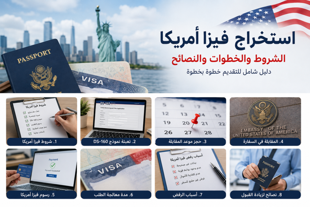 استخراج فيزا أمريكا