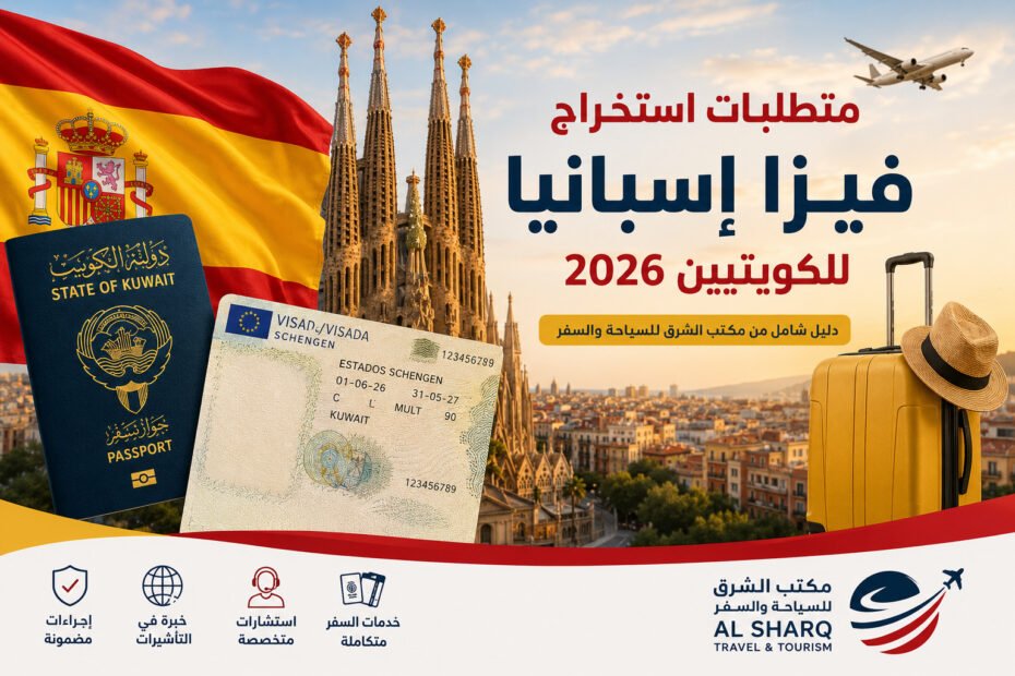 متطلبات استخراج فيزا إسبانيا للكويتيين 2026